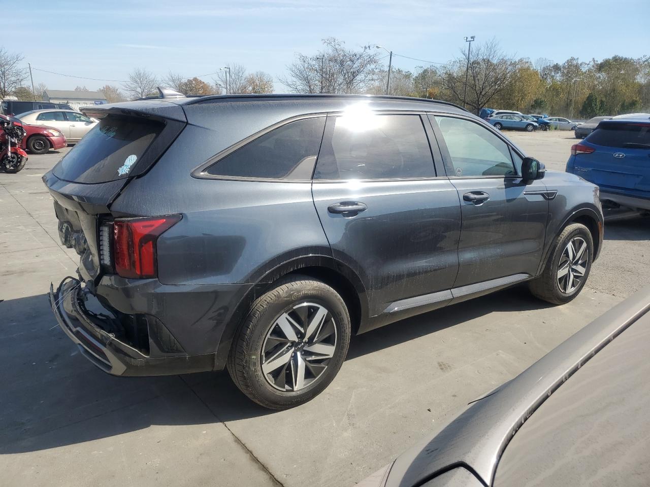 2023 KIA Sorento VIN 5XYRL4LC6PG205628 Copart auction photo, rear end damage thumbnail 3