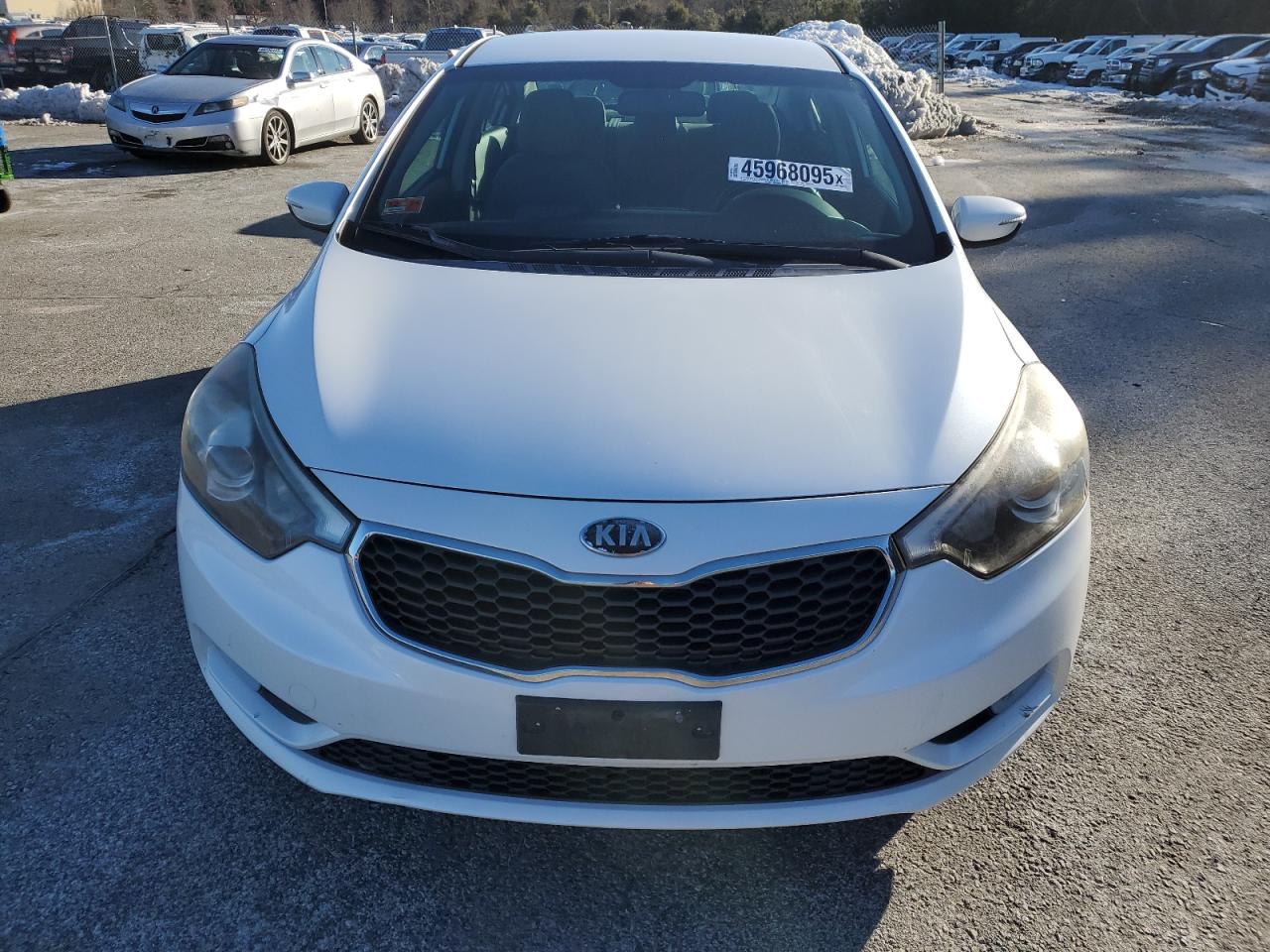 2014 KIA Forte VIN KNAFX4A84E5100840 Copart auction photo, front end / minor dent/scratches damage thumbnail 5