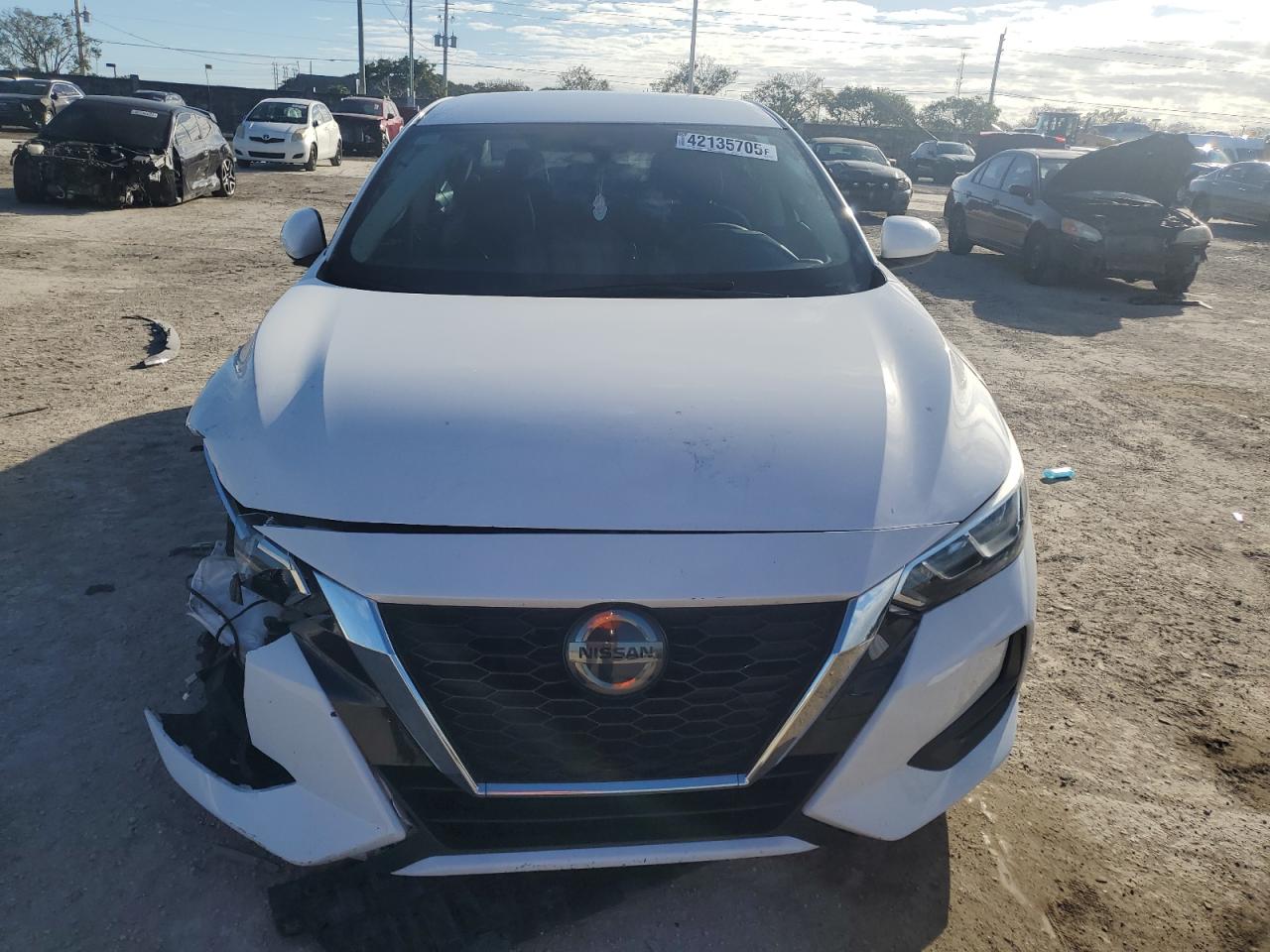 2021 Nissan Sentra VIN 3N1AB8BV9MY297791 Copart auction photo, side / front end damage thumbnail 5