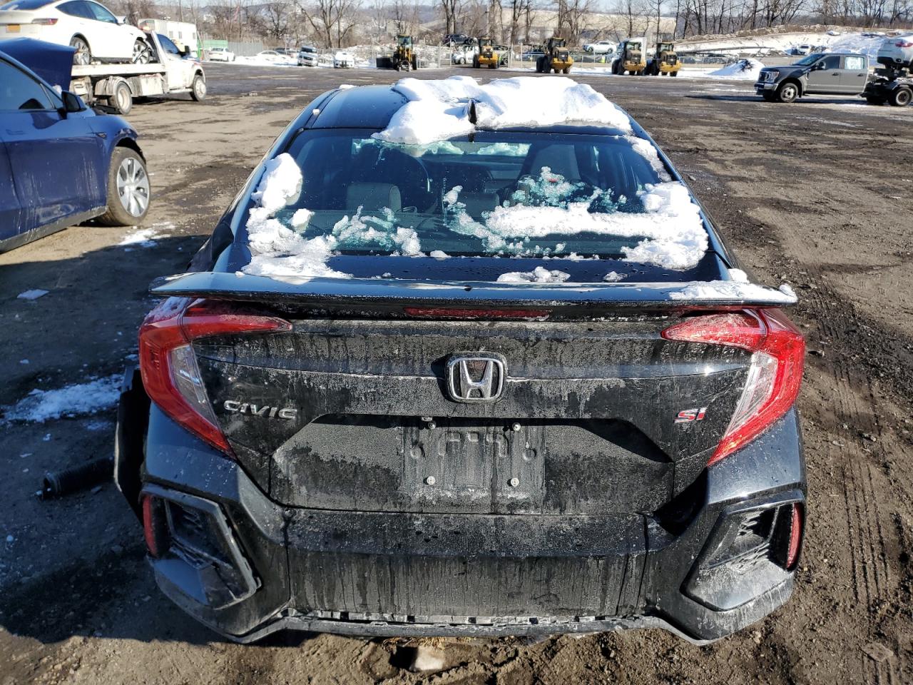 2020 Honda Civic VIN 2HGFC1E51LH706360 Copart auction photo, all over damage thumbnail 6