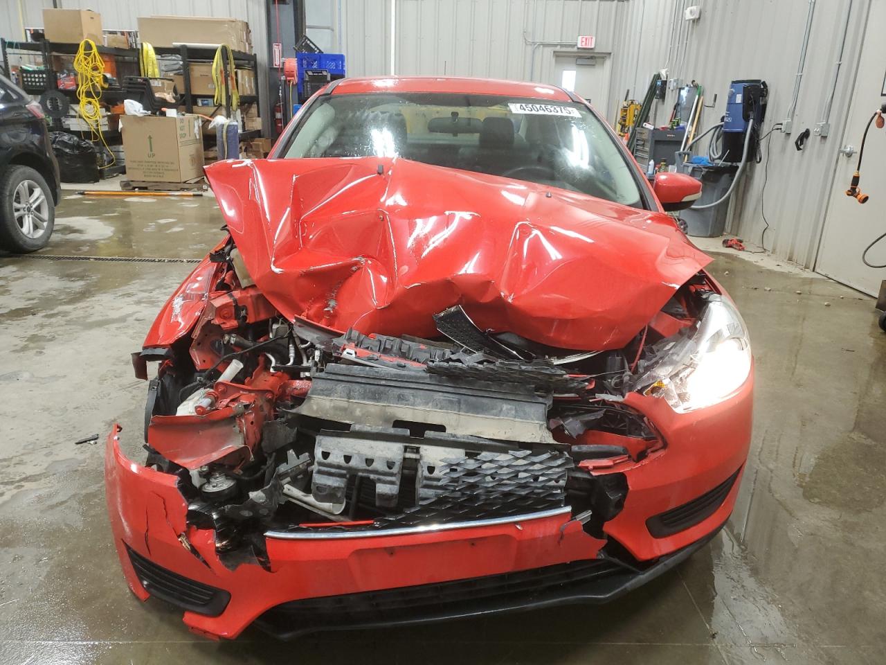 2017 Ford Focus VIN 1FADP3F28HL205587 Copart auction photo, front end damage thumbnail 5