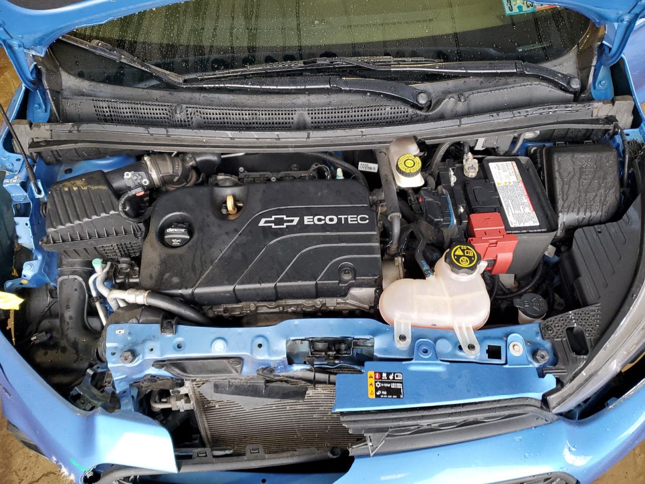 2017 Chevrolet Spark VIN KL8CB6SA5HC755888 Copart auction photo, front end / side damage thumbnail 11
