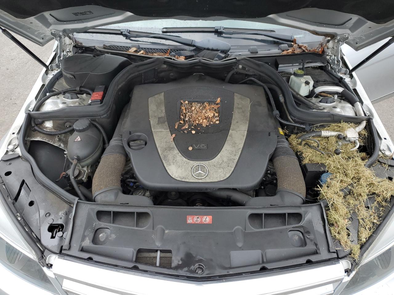 2011 Mercedes-Benz C-klasse VIN WDDGF8BB7BR166966 Copart auction photo, all over damage thumbnail 11