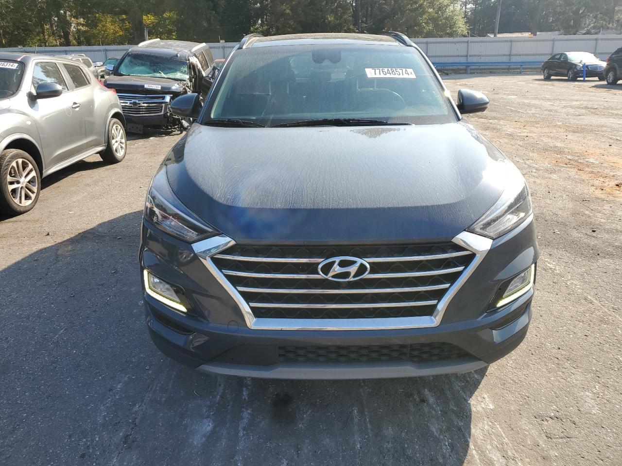 2021 Hyundai Tucson VIN KM8J3CAL6MU353648 Copart auction photo, rear end / side damage thumbnail 5