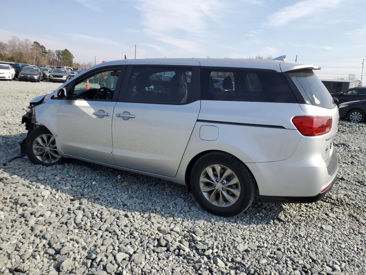 2021 KIA Sedona VIN KNDMB5C16M6671642 Copart auction photo, front end / minor dent/scratches damage thumbnail 2