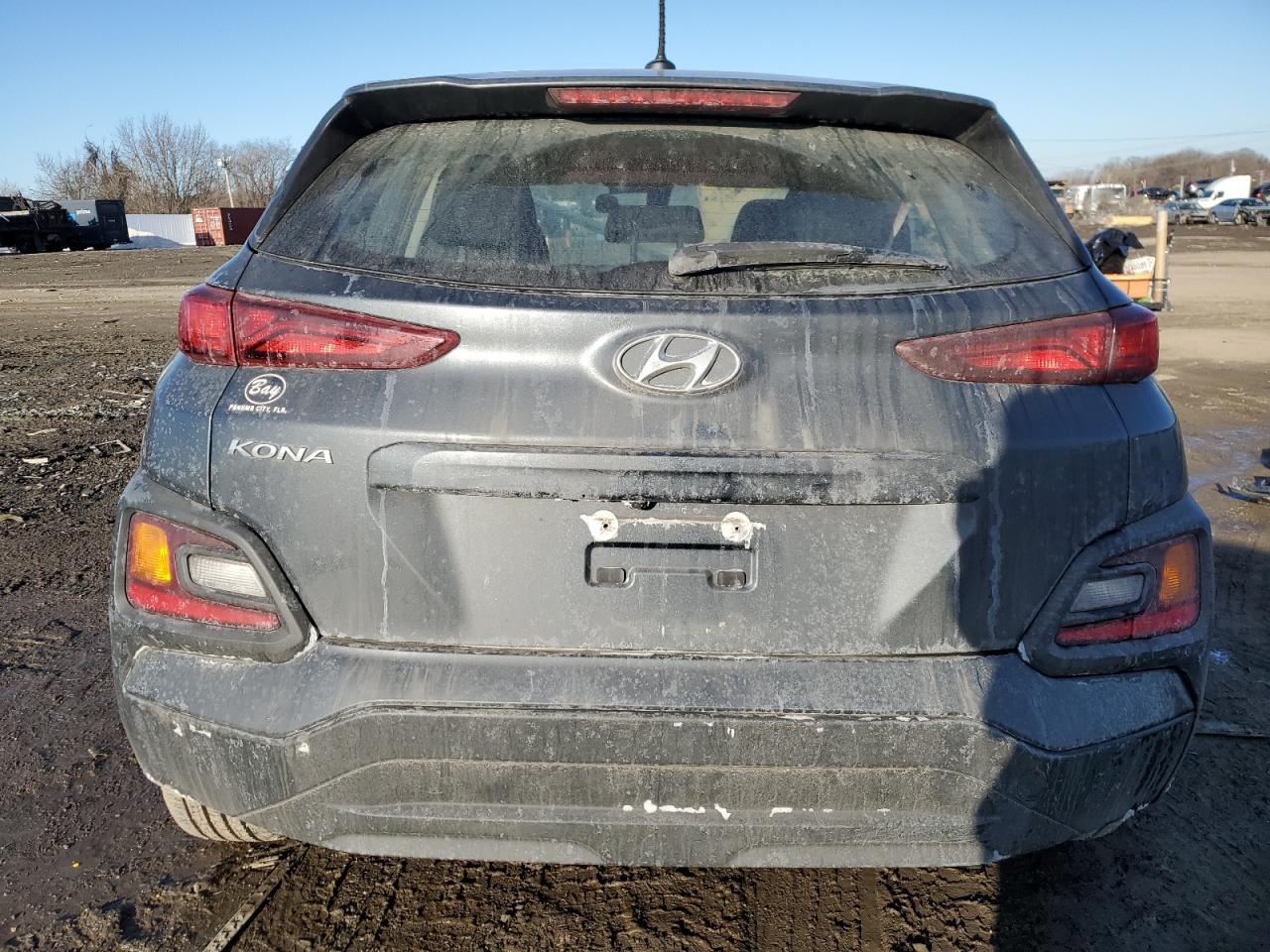 2020 Hyundai Kona VIN KM8K12AA1LU522962 Copart auction photo, front end / side damage thumbnail 6