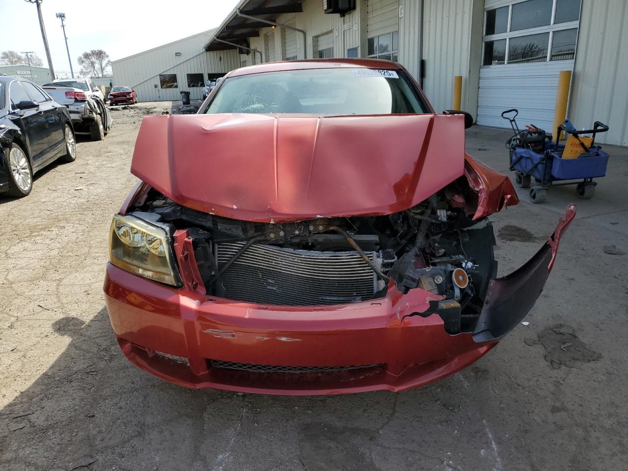 2009 Dodge Avenger VIN 1B3LC46B19N563001 Copart auction photo, front end damage thumbnail 5
