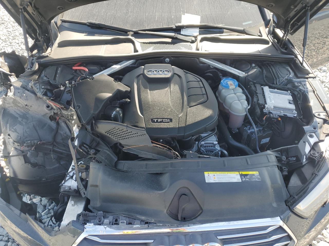 2017 Audi A4 VIN WAUKMAF43HN056765 Copart auction photo, front end / side damage thumbnail 11