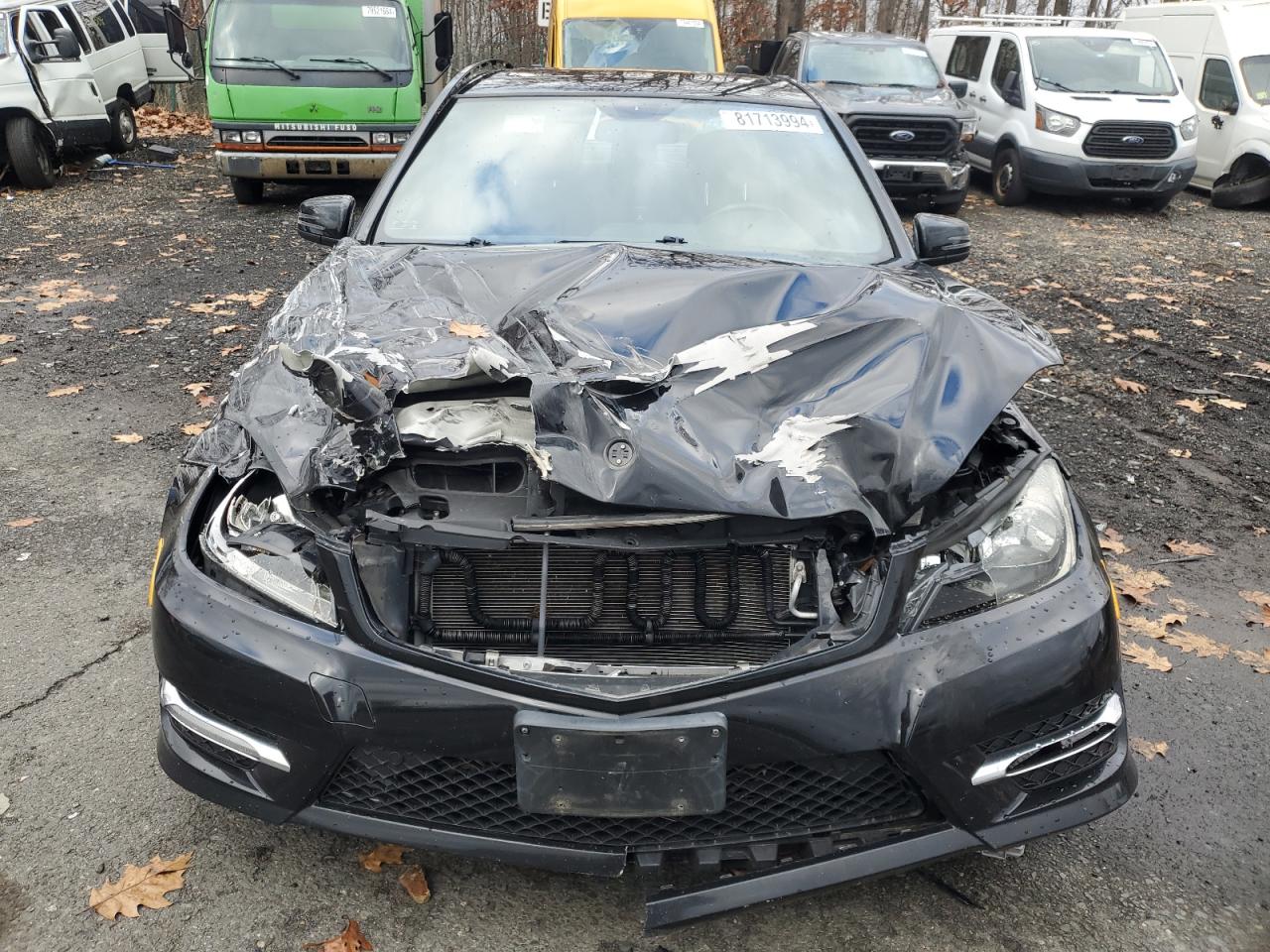 2013 Mercedes-Benz C-klasse VIN WDDGF8AB4DR245922 Copart auction photo, front end / minor dent/scratches damage thumbnail 5