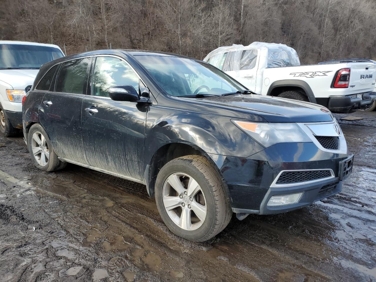 2011 Acura MDX VIN 2HNYD2H25BH500284 Copart auction photo, all over damage thumbnail 4