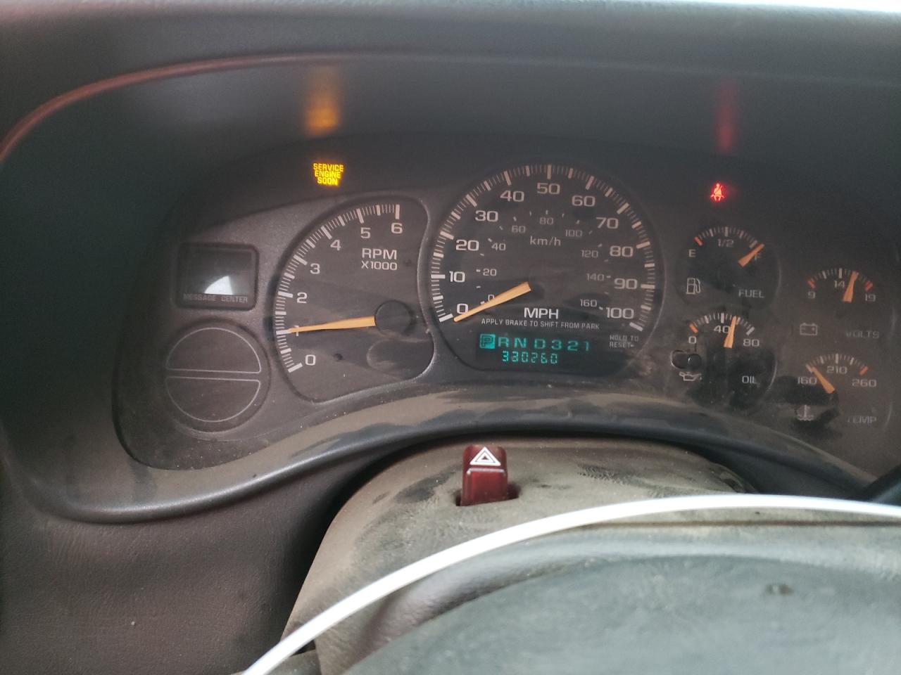 2002 Chevrolet Tahoe VIN 1GNEK13T52R131121 Copart auction photo, side damage thumbnail 9