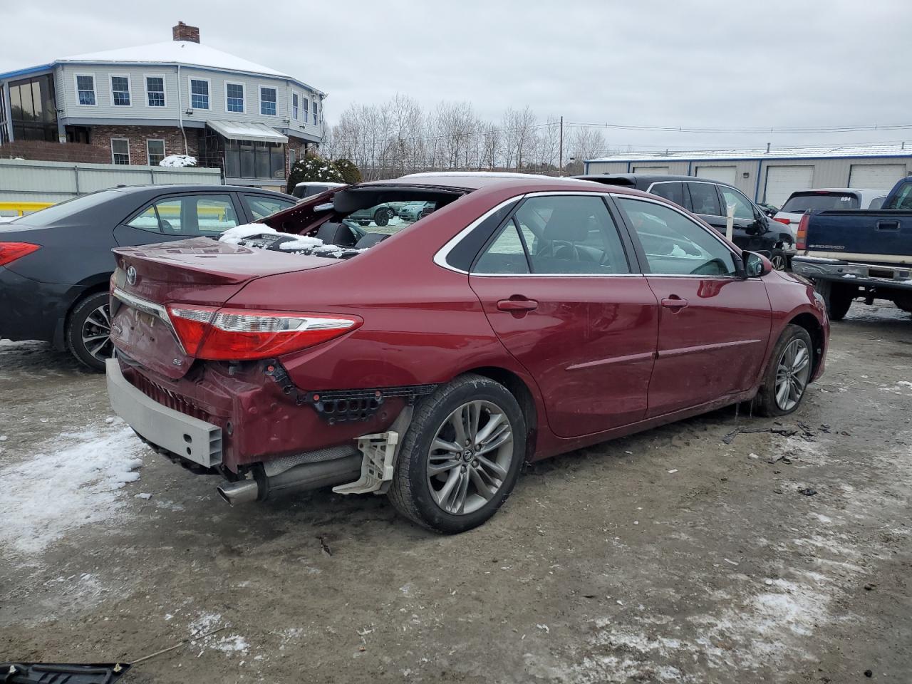 2017 Toyota Camry VIN 4T1BF1FK7HU760738 Copart auction photo, side / rear end damage thumbnail 3