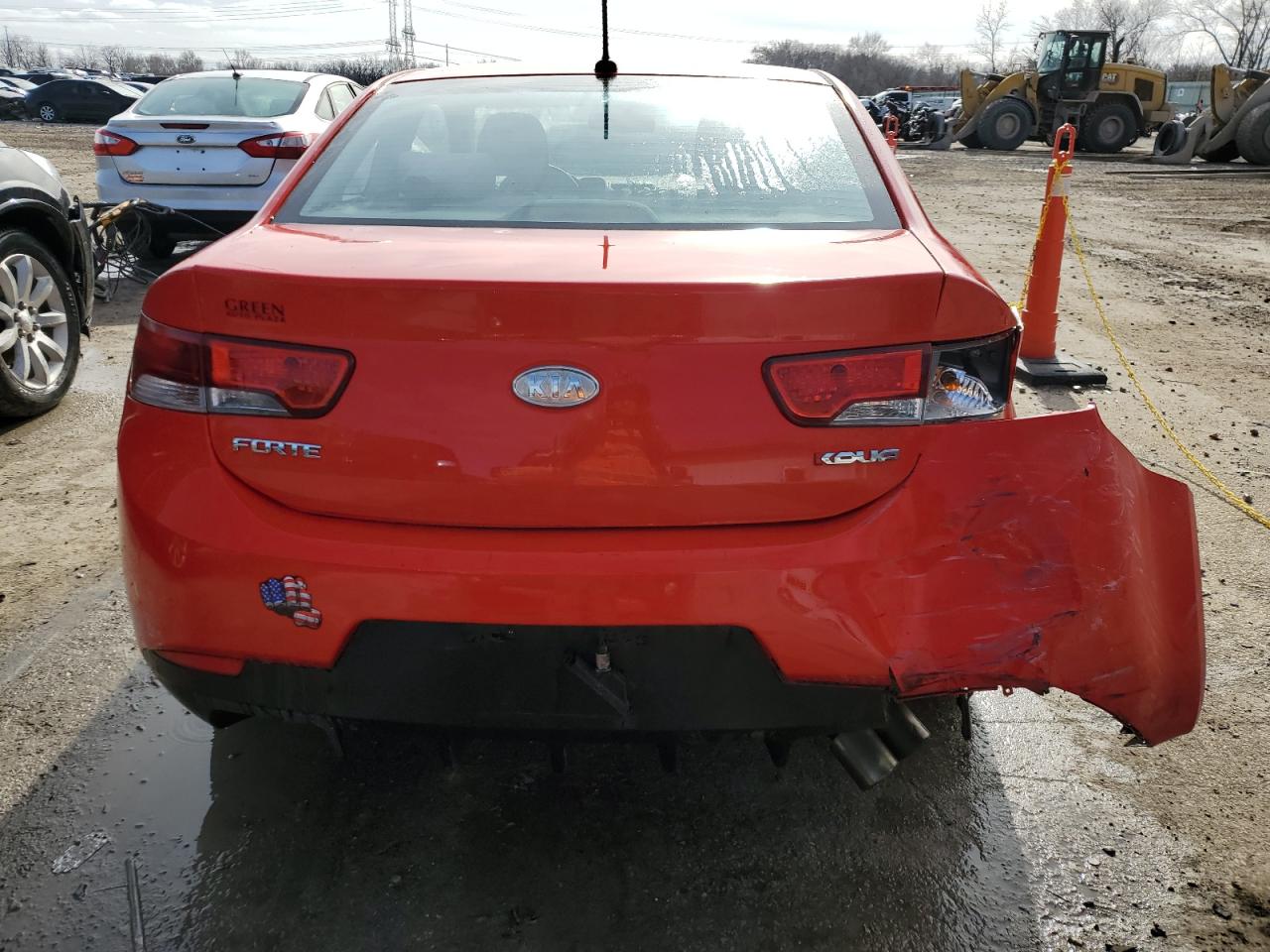 2010 KIA Forte VIN KNAFW6A36A5158820 Copart auction photo, rear end / front end damage thumbnail 6