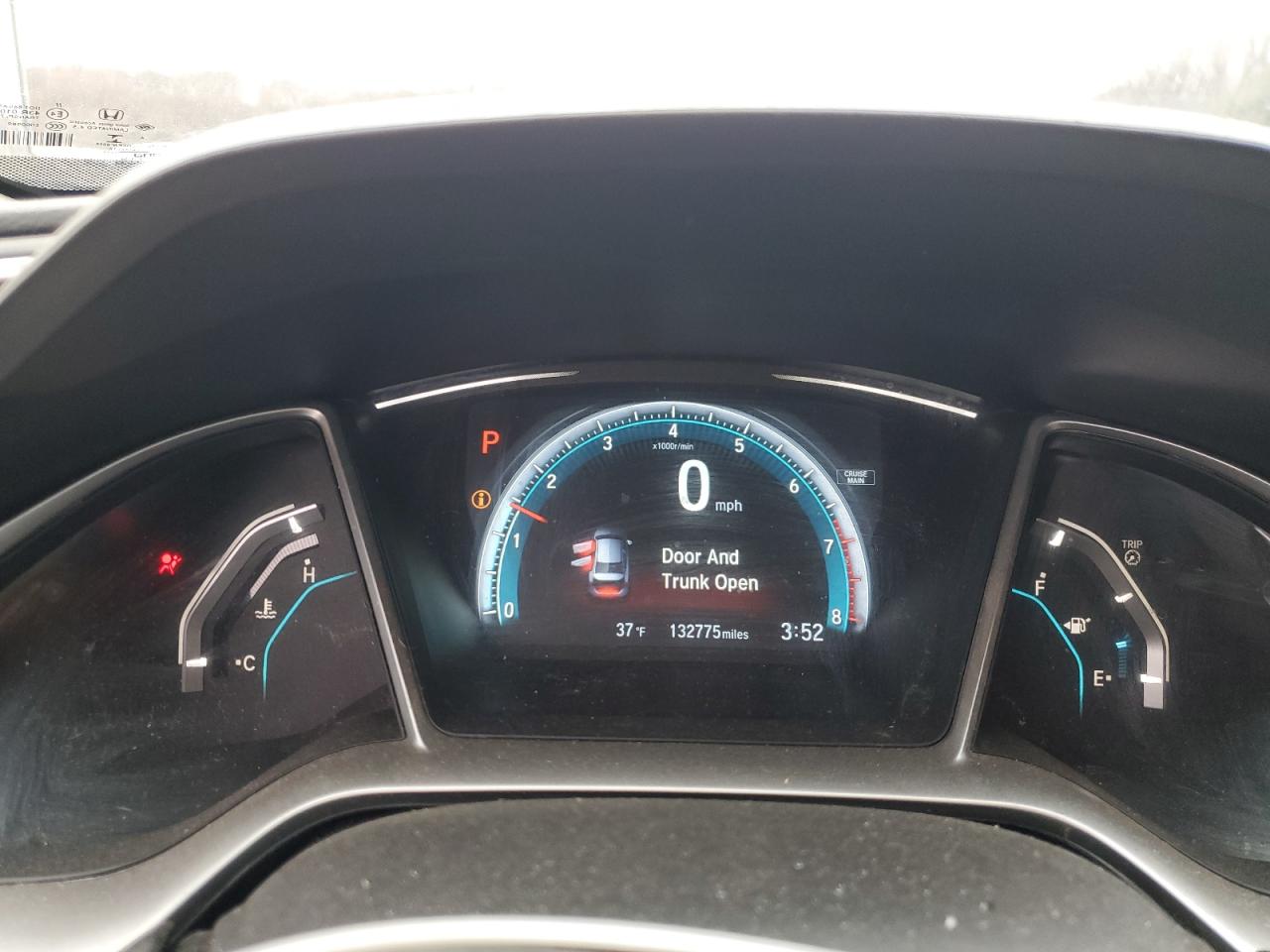 2016 Honda Civic VIN 19XFC2F77GE220528 Copart auction photo, side / rear end damage thumbnail 9