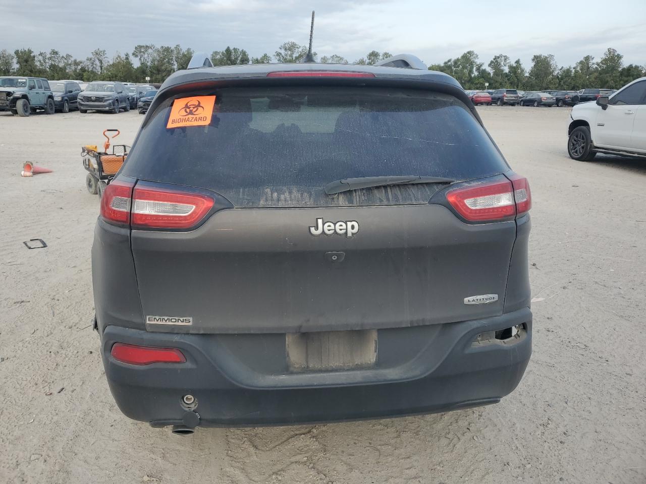 2014 Jeep Grand Cherokee VIN 1C4PJLCB4EW222166 Copart auction photo, side damage thumbnail 6