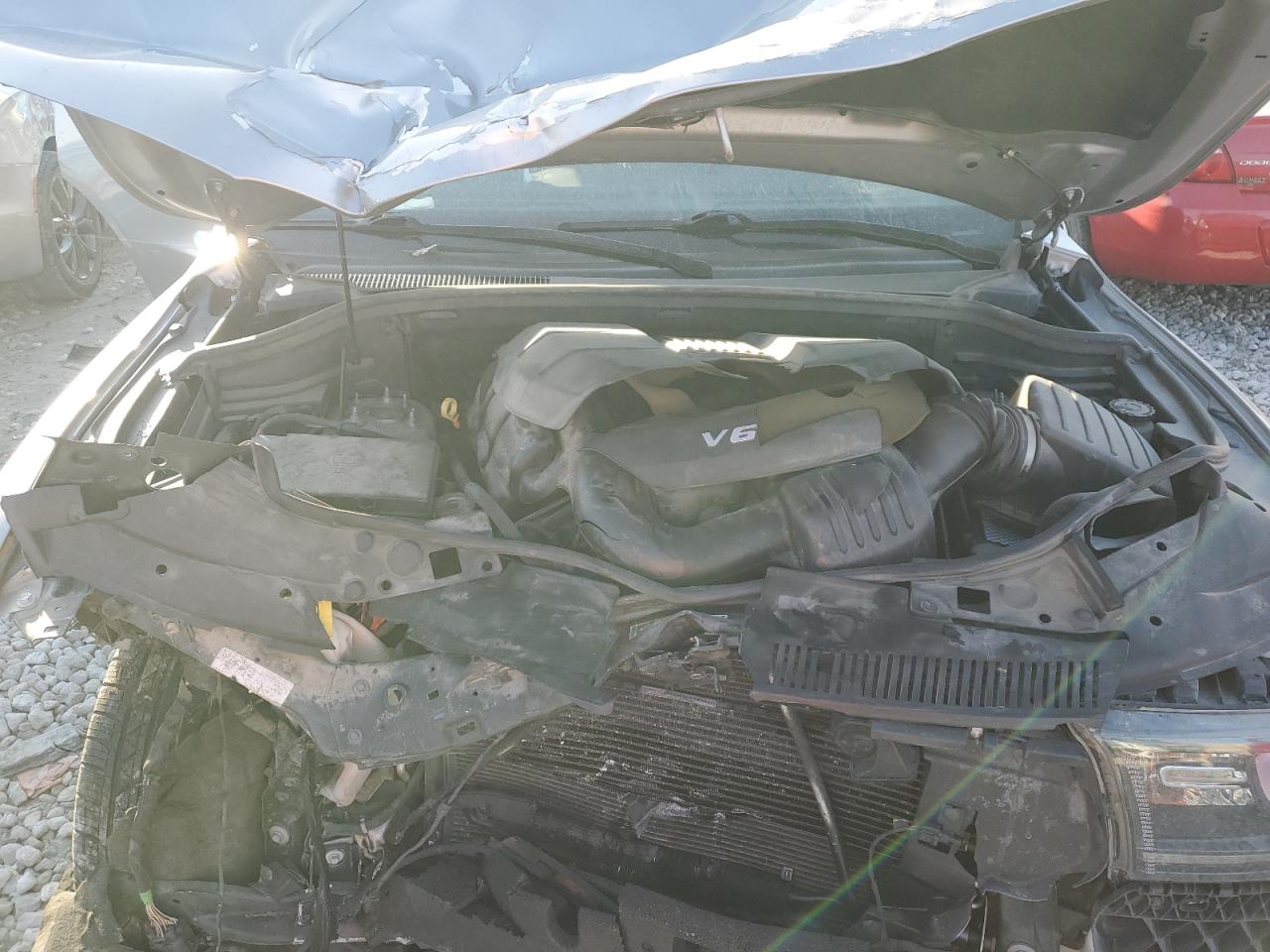 2015 Dodge Durango VIN 1C4RDJAG8FC810450 Copart auction photo, front end damage thumbnail 12