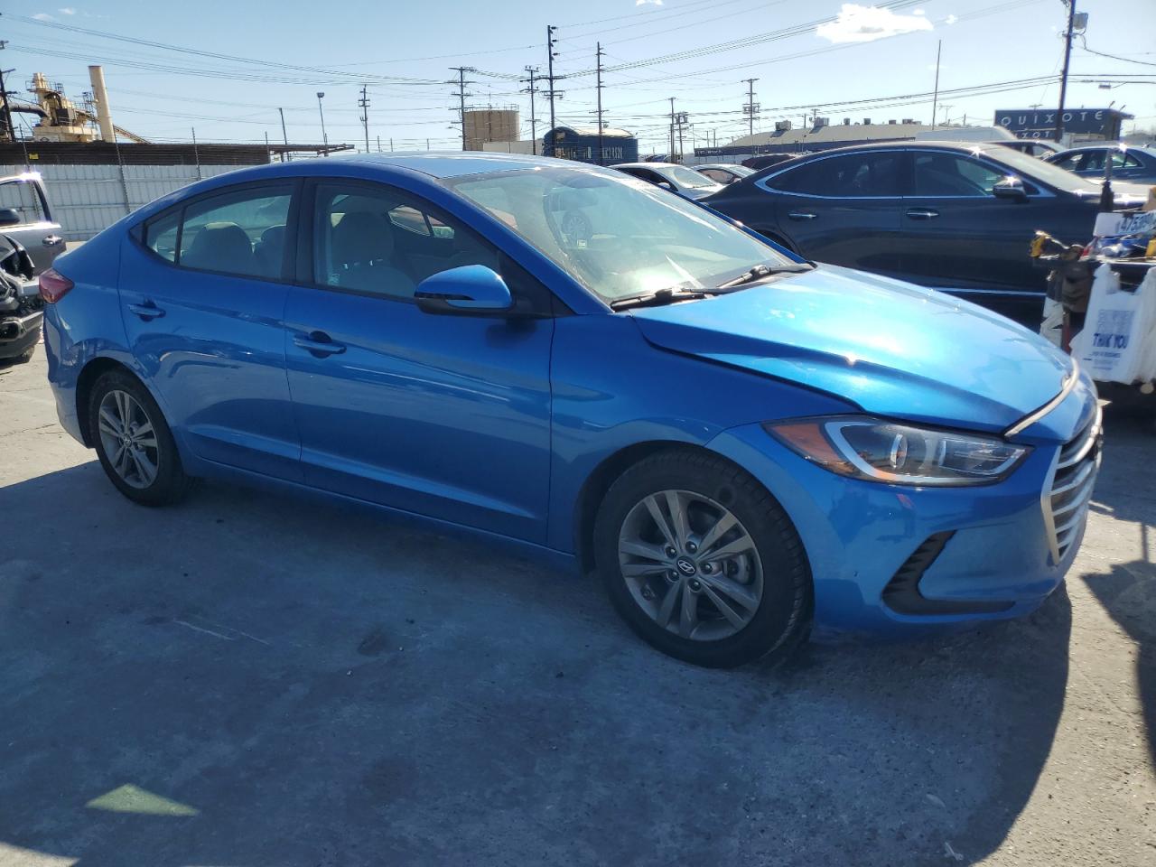 2017 Hyundai Elantra VIN 5NPD84LF5HH186828 Copart auction photo, front end / rear end damage thumbnail 4