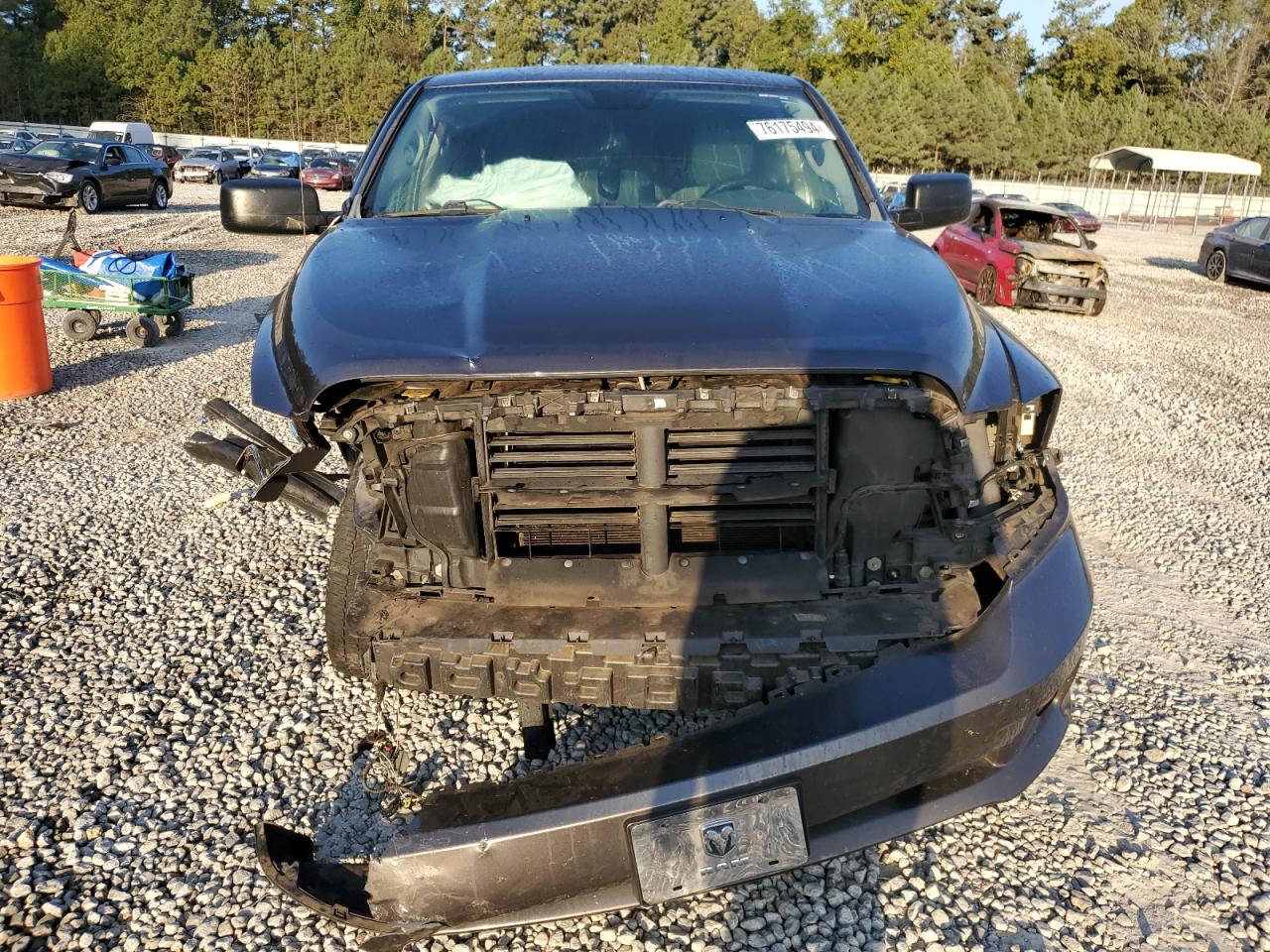 2014 RAM 1500 VIN 1C6RR6FT1ES237391 Copart auction photo, front end / rear end damage thumbnail 5