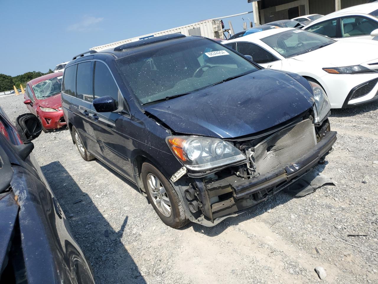 2008 Honda Odyssey VIN 5FNRL38768B037486 Copart auction photo, front end damage thumbnail 4