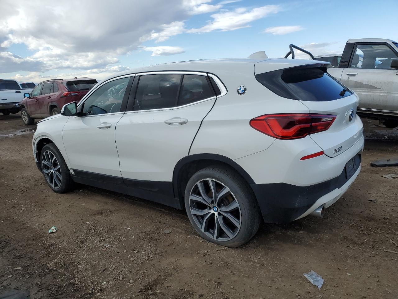 2020 BMW X2 VIN WBXYJ1C03L5P08657 Copart auction photo, undercarriage / front end damage thumbnail 2