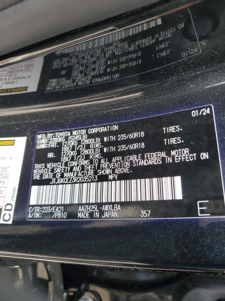 2024 Lexus NX VIN JTJGKCEZ3R2035213 Copart auction photo, front end / minor dent/scratches damage thumbnail 14