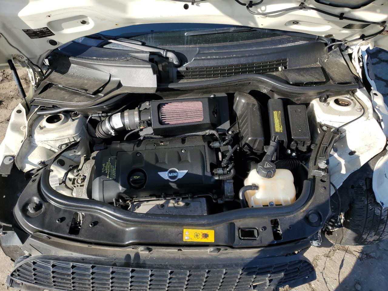 2012 MINI Cooper VIN WMWSU3C55CT367787 Copart auction photo, front end / side damage thumbnail 11