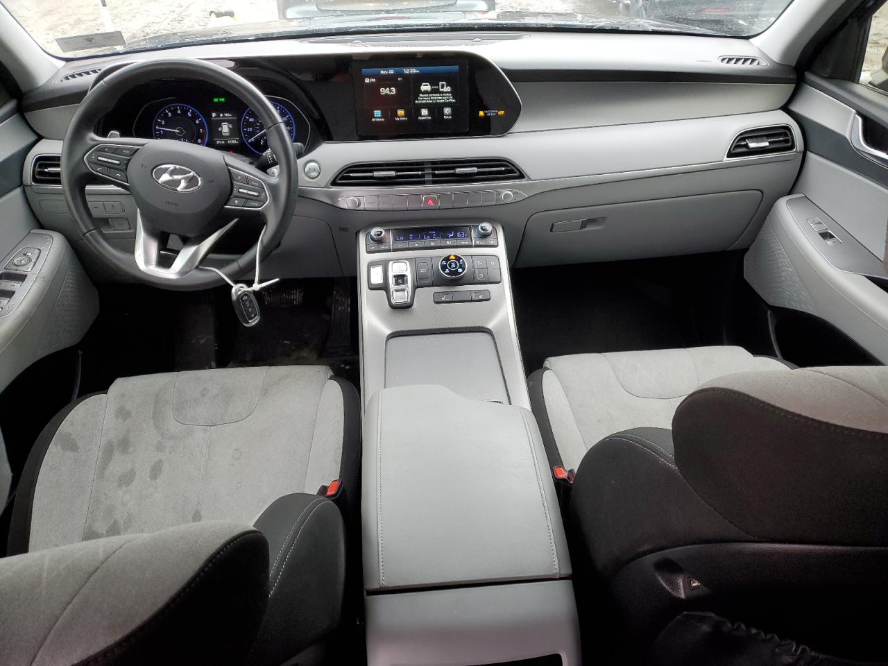 2020 Hyundai Palisade VIN KM8R2DHEXLU154264 Copart auction photo, side / front end damage thumbnail 8