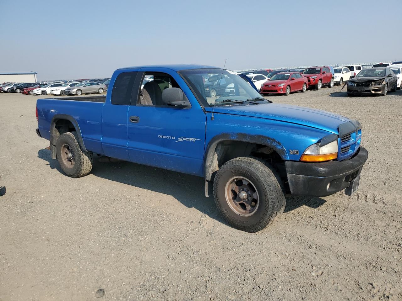1998 Dodge Dakota VIN 1B7GG22X3WS743975 Copart auction photo, side / front end damage thumbnail 4