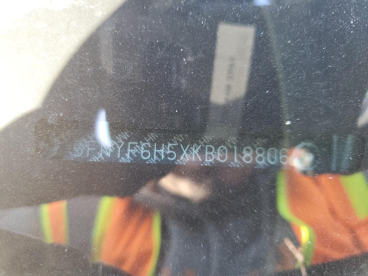 2019 Honda Pilot VIN 5FNYF6H5XKB018806 Copart auction photo, side damage thumbnail 13