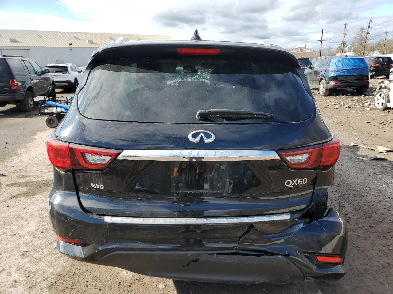 2020 Infiniti QX60 VIN 5N1DL0MMXLC522557 Copart auction photo, all over damage thumbnail 6