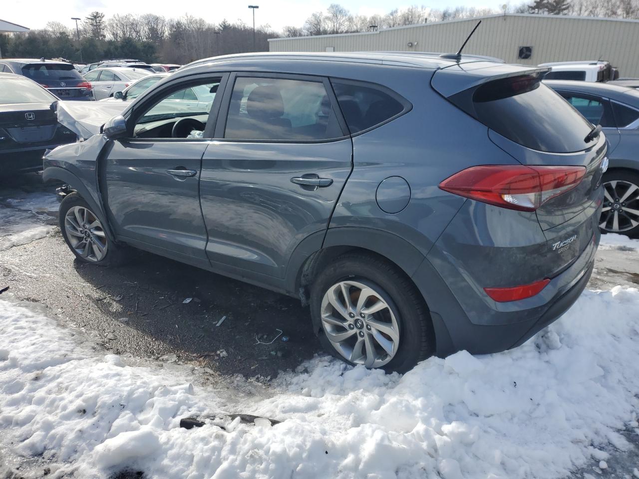 2017 Hyundai Tucson VIN KM8J3CA48HU452759 Copart auction photo, front end / side damage thumbnail 2