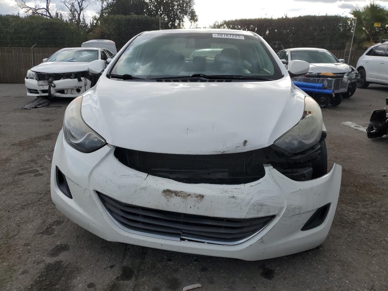 2013 Hyundai Elantra VIN 5NPDH4AEXDH444961 Copart auction photo, front end damage thumbnail 5