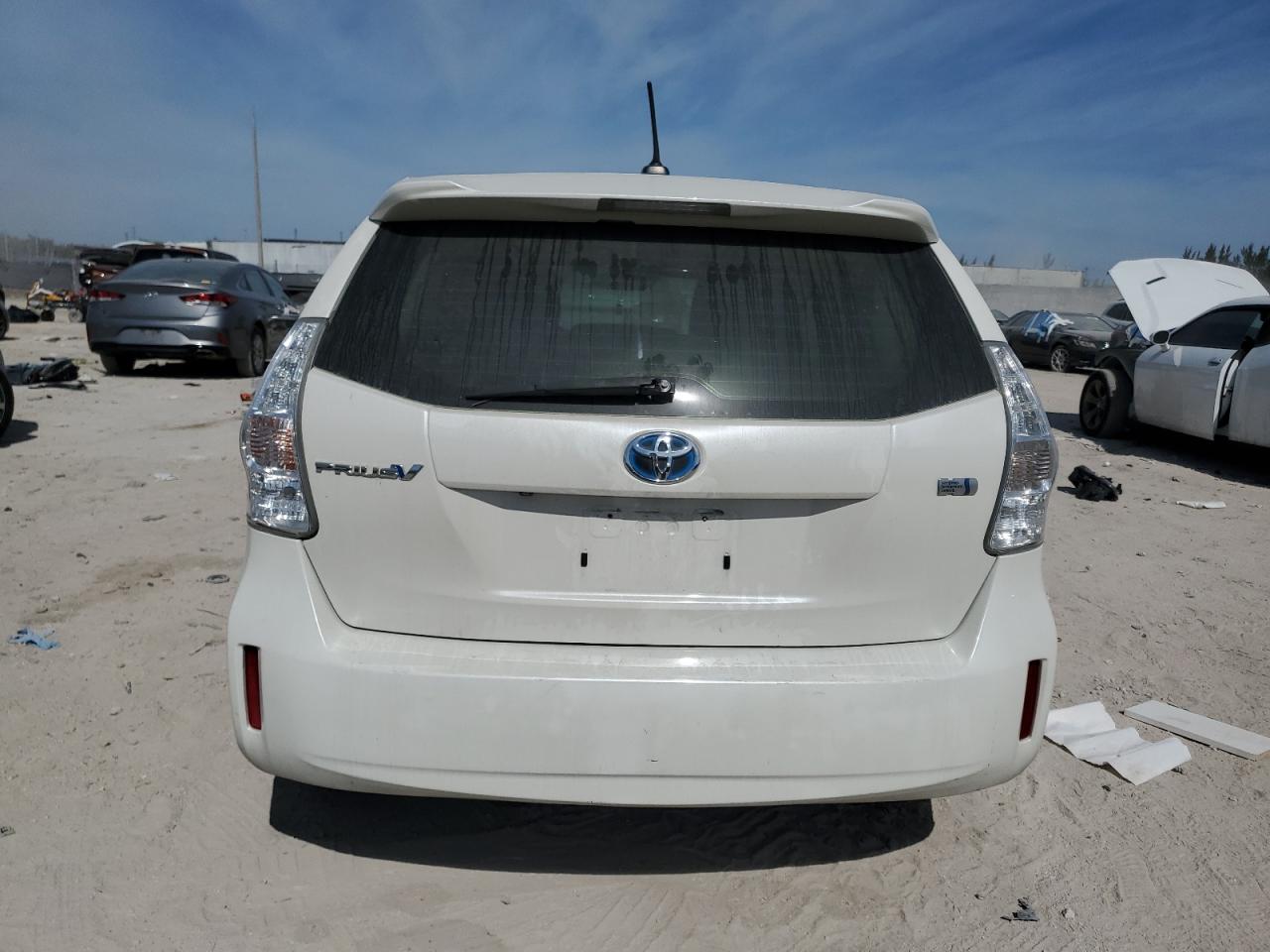 2012 Toyota Prius VIN JTDZN3EUXC3127931 Copart auction photo, side / front end damage thumbnail 6
