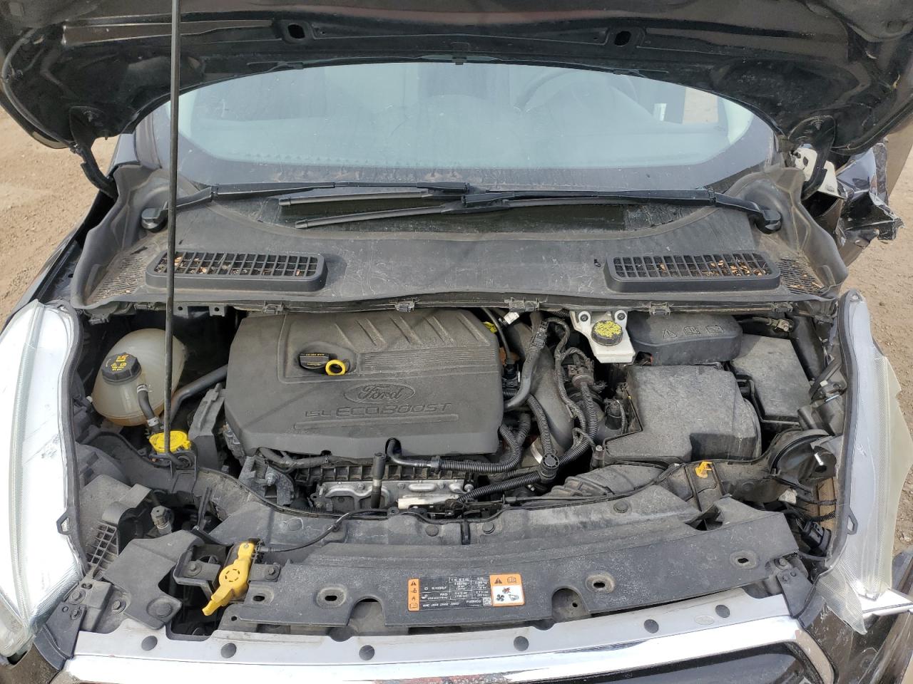 2017 Ford Escape VIN 1FMCU0GD6HUD08512 Copart auction photo, front end / rear end damage thumbnail 13