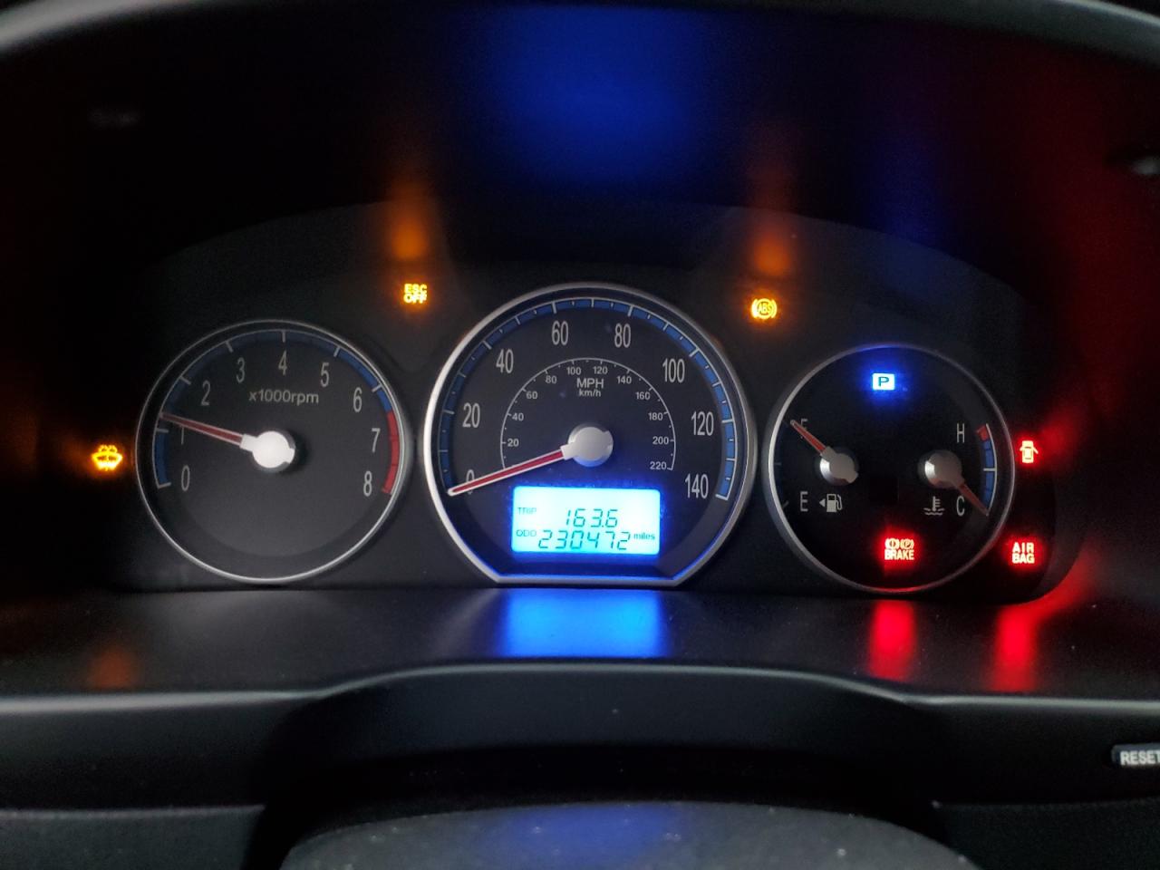 2009 Hyundai Santa Fe VIN 5NMSG13D09H292562 Copart auction photo, front end damage thumbnail 9