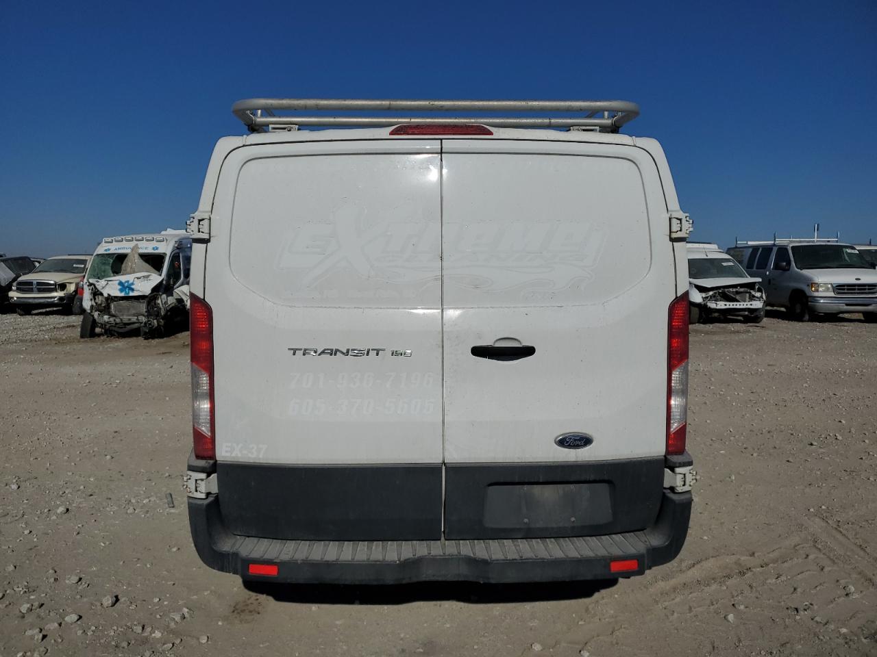 2015 Ford Transit VIN 1FTNE1ZM9FKA94024 Copart auction photo, front end damage thumbnail 6