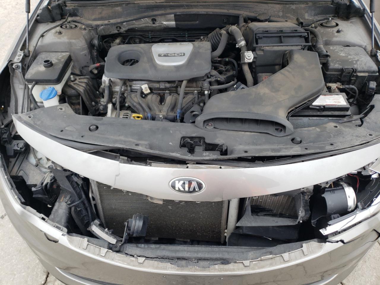 2016 KIA Optima VIN 5XXGT4L10GG011106 Copart auction photo, front end / hail damage thumbnail 11