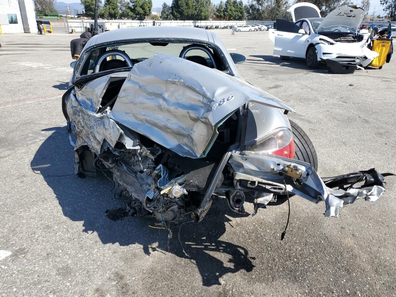 2001 Porsche Boxster VIN WP0CB29821U663706 Copart auction photo, rear end damage thumbnail 6
