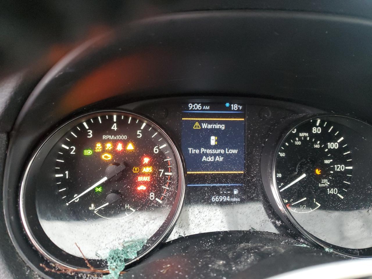 2020 Nissan Rogue VIN KNMAT2MV3LP501263 Copart auction photo, rollover damage thumbnail 9