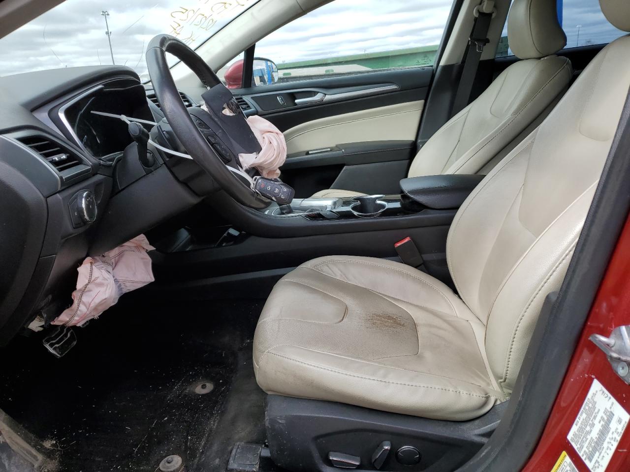 2016 Ford Fusion VIN 3FA6P0K98GR220035 Copart auction photo, front end / side damage thumbnail 7