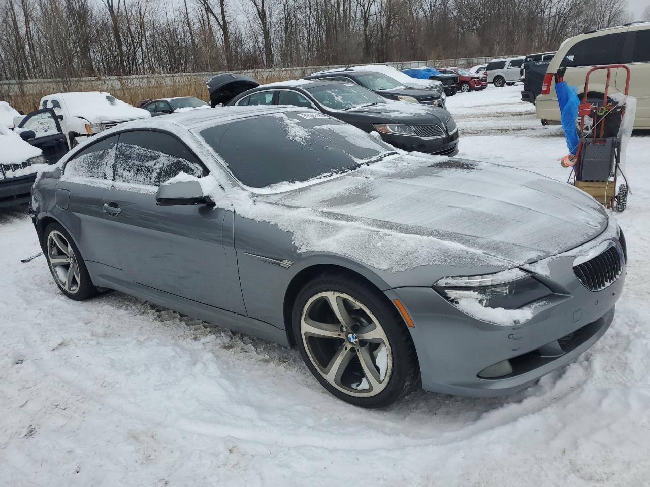 2010 BMW 6er VIN WBAEA5C59ACV93118 Copart auction photo, rear end damage thumbnail 4