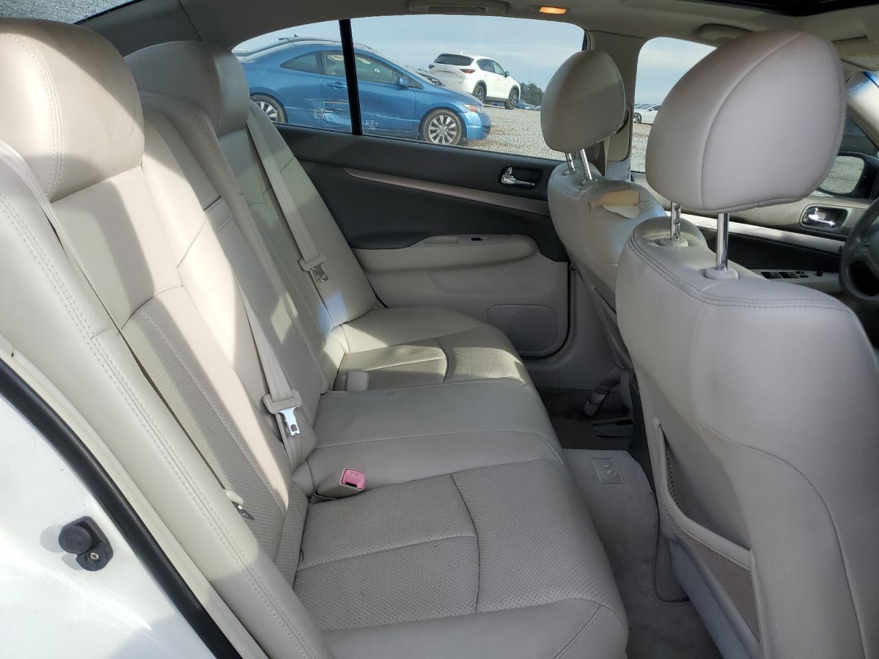 2012 Infiniti G VIN JN1CV6APXCM620108 Copart auction photo, rear end damage thumbnail 11