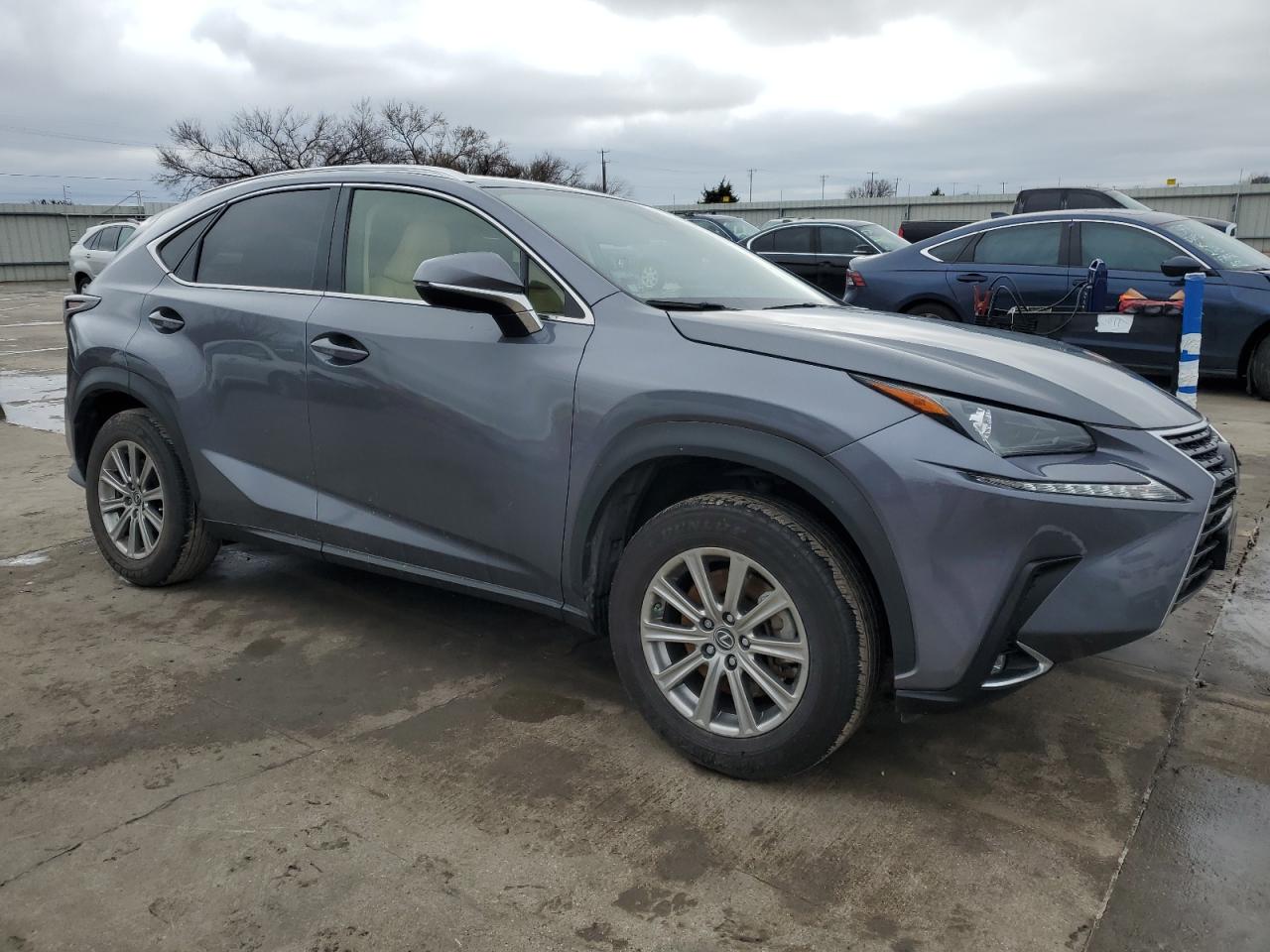 2021 Lexus NX VIN JTJDARBZ4M2203348 Copart auction photo, side / rear end damage thumbnail 4