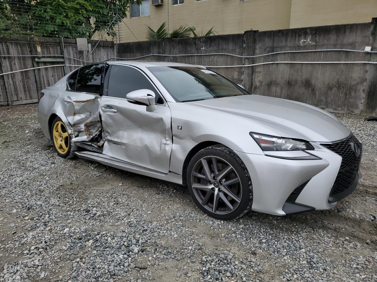 2016 Lexus GS VIN JTHBZ1BL2GA005781 Copart auction photo, side damage thumbnail 4