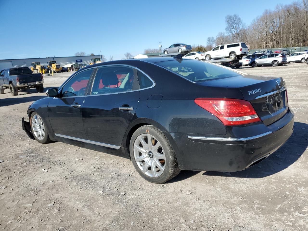 2012 Hyundai Equus VIN KMHGH4JH4CU051383 Copart auction photo, front end damage thumbnail 2