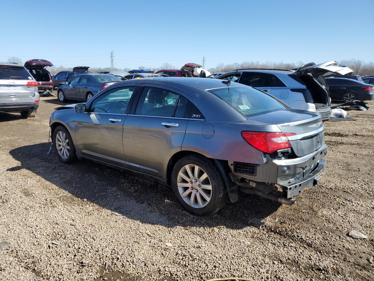 2013 Chrysler 200 VIN 1C3CCBCG9DN521093 Copart auction photo, front end / rear end damage thumbnail 2