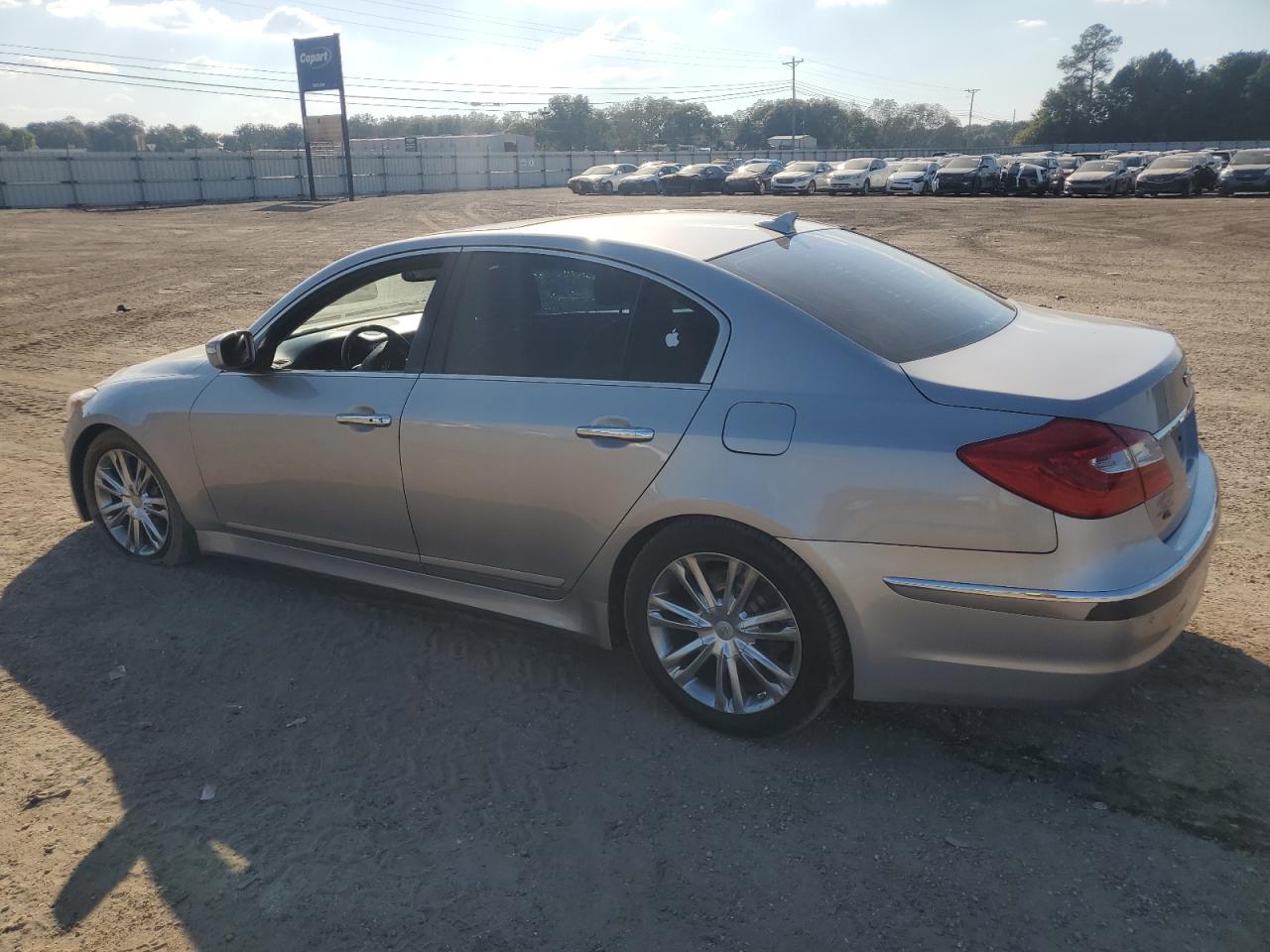 2012 Hyundai Genesis VIN KMHGC4DD9CU207313 Copart auction photo, side damage thumbnail 2