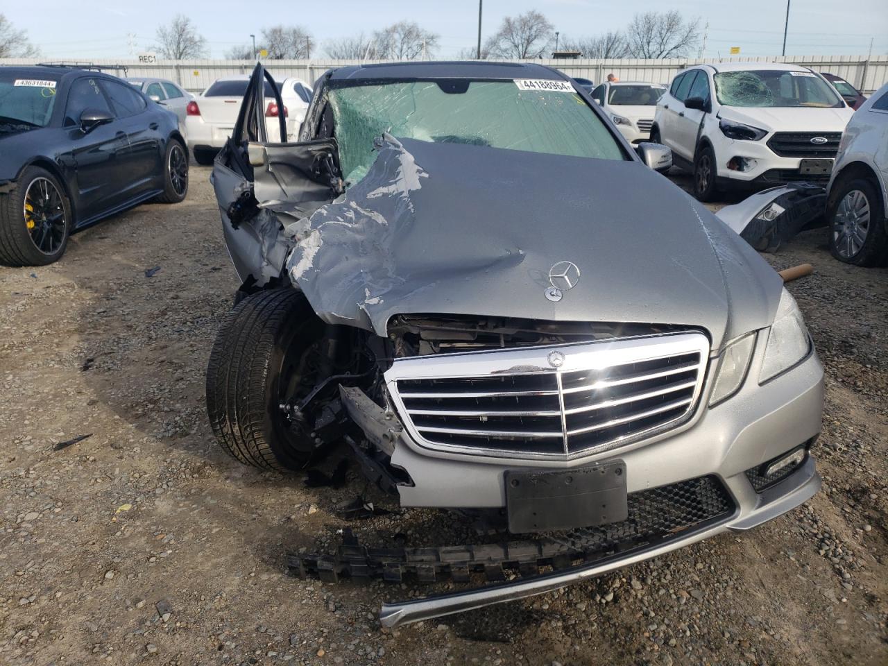 2011 Mercedes-Benz E-klasse VIN WDDHF5GB8BA355104 Copart auction photo, front end / side damage thumbnail 5