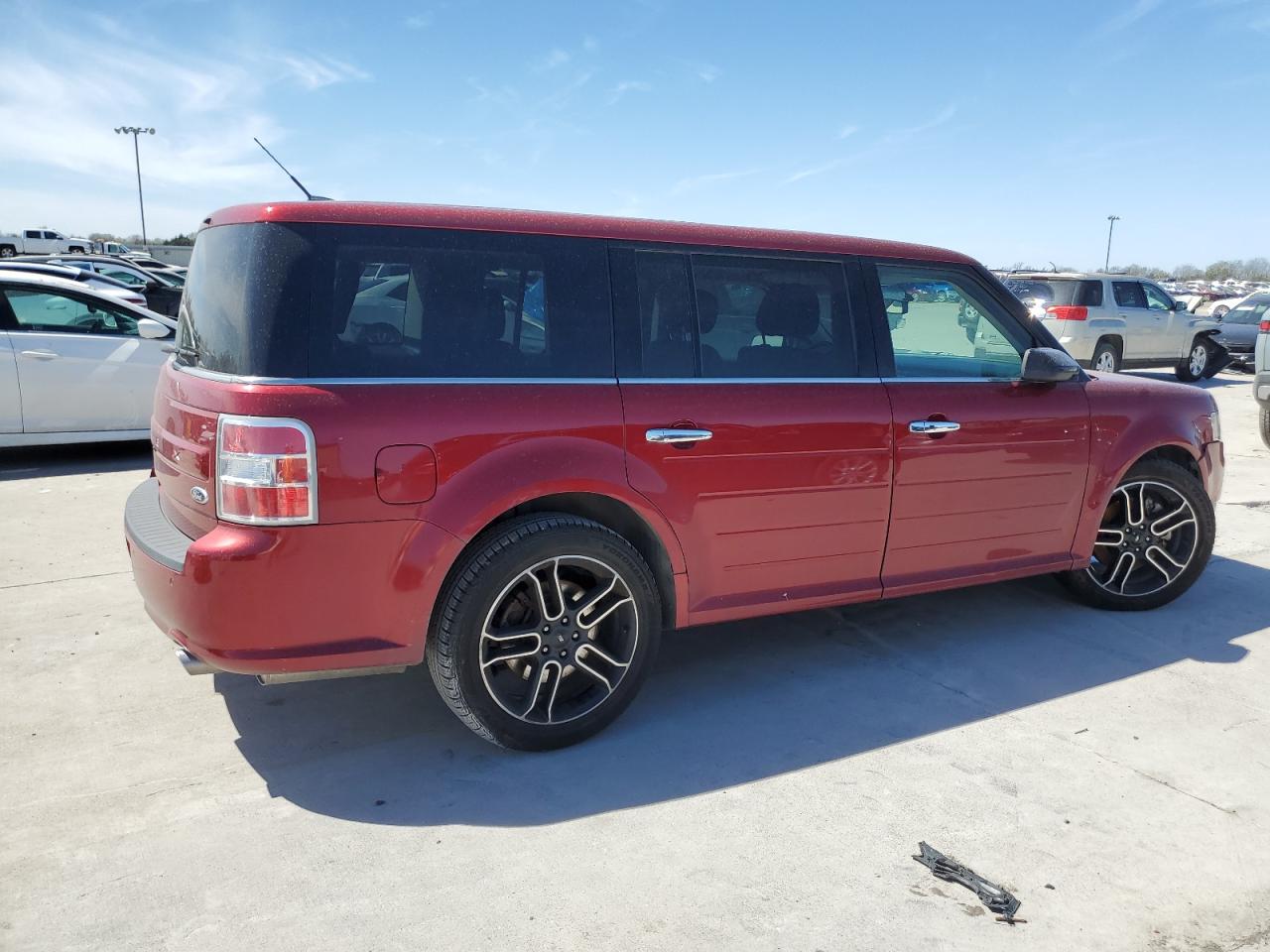 2015 Ford Flex VIN 2FMGK5C87FBA20904 Copart auction photo, undercarriage / hail damage thumbnail 3