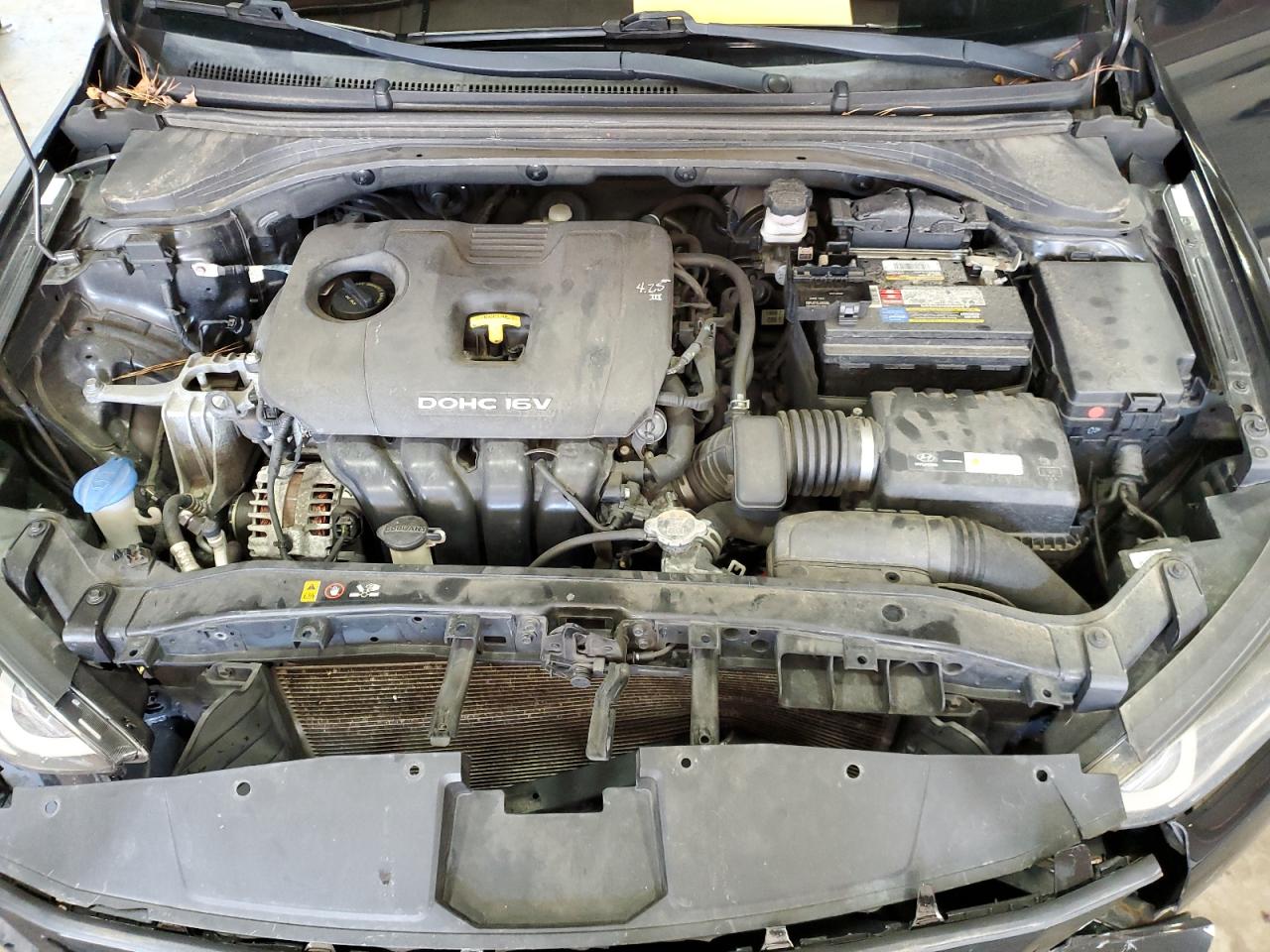 2017 Hyundai Elantra VIN KMHD74LF2HU311420 Copart auction photo, front end damage thumbnail 12